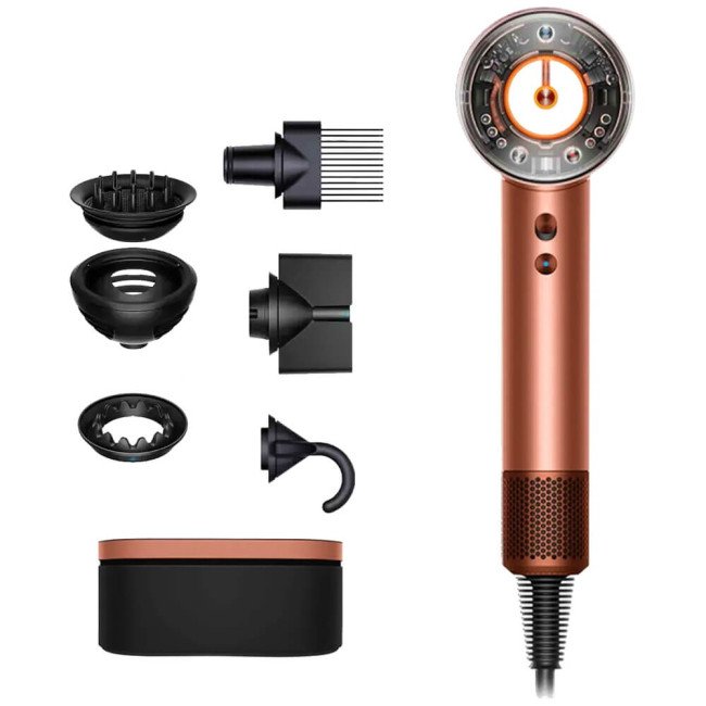 Фен Dyson Supersonic HD16 Nural Hair Dryer Curly+Coily Amber Silk (143709-01) ГАРАНТІЯ 12 міс.