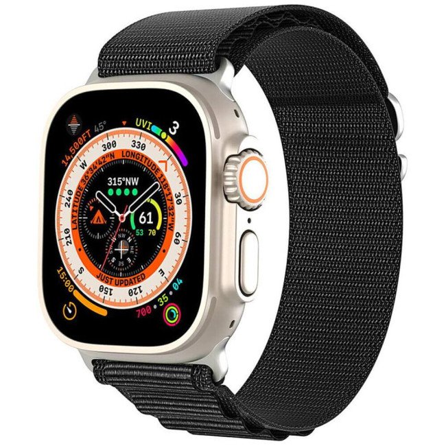 Ремінець Dux Ducis GS Series for Apple Watch 44/45/46/49mm (Black)