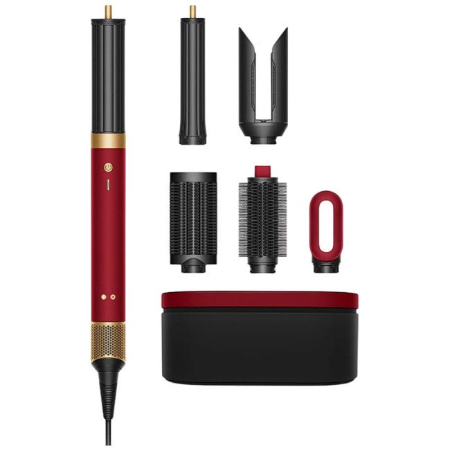 Мультистайлер Dyson Airwrap Coanda 2x Multi Hair Styler Straight+Wavy Red Velvet/Gold (176955-01) ГАРАНТІЯ 12 міс.