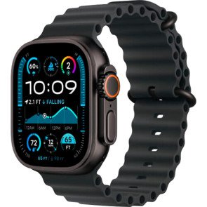 Apple Watch Ultra 3 Black Titanium Case with Black Ocean Band (MF0J4)