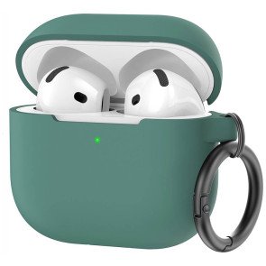 Чохол AhaStyle Silicone Case for Airpods 4 Midnight Green (CP-196-PG)