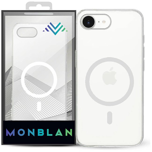 Чохол-накладка Monblan for iPhone 17e/16e Magnetic Crystal Series (Transparent)