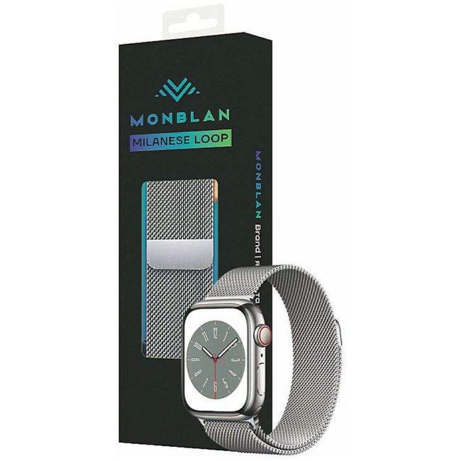 Ремінець Monblan для Apple Watch 40/41/42mm Milanese Series Silver