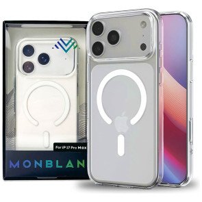 Чохол-накладка Monblan for iPhone 17 Pro Max Magnetic Crystal Series (Transparent)