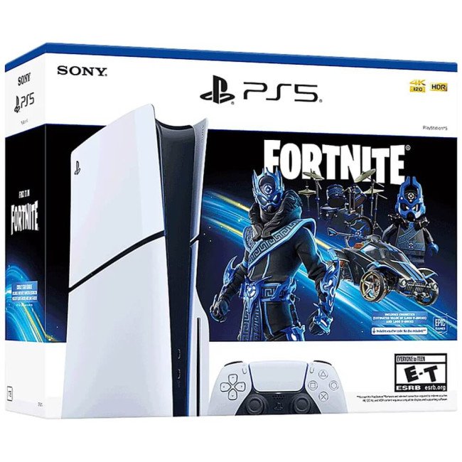 Sony PlayStation 5 Slim 1TB Fortnite Cobalt Star Bundle (1000045165)
