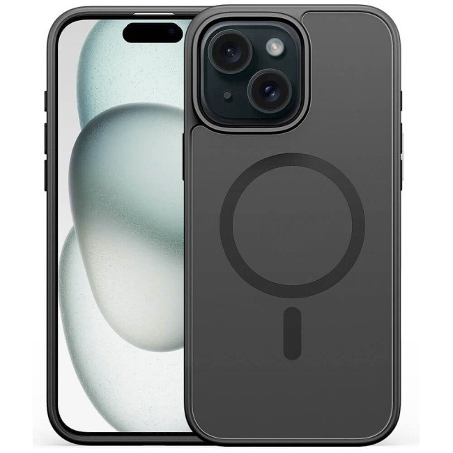 Чохол-накладка Alabay for iPhone 15 Cloud Matte Series Black
