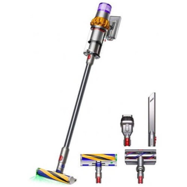 Вертикальний пилосос Dyson V15 Detect Absolute 2023 Yellow/Nickel (446986-01) ГАРАНТІЯ 3 міс.