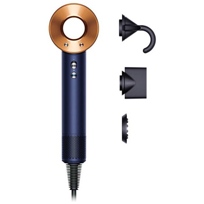 Фен Dyson HD07 Supersonic Straight+Wavy Prussian Blue/Rich Copper (113277-01) ГАРАНТІЯ 3 міс.